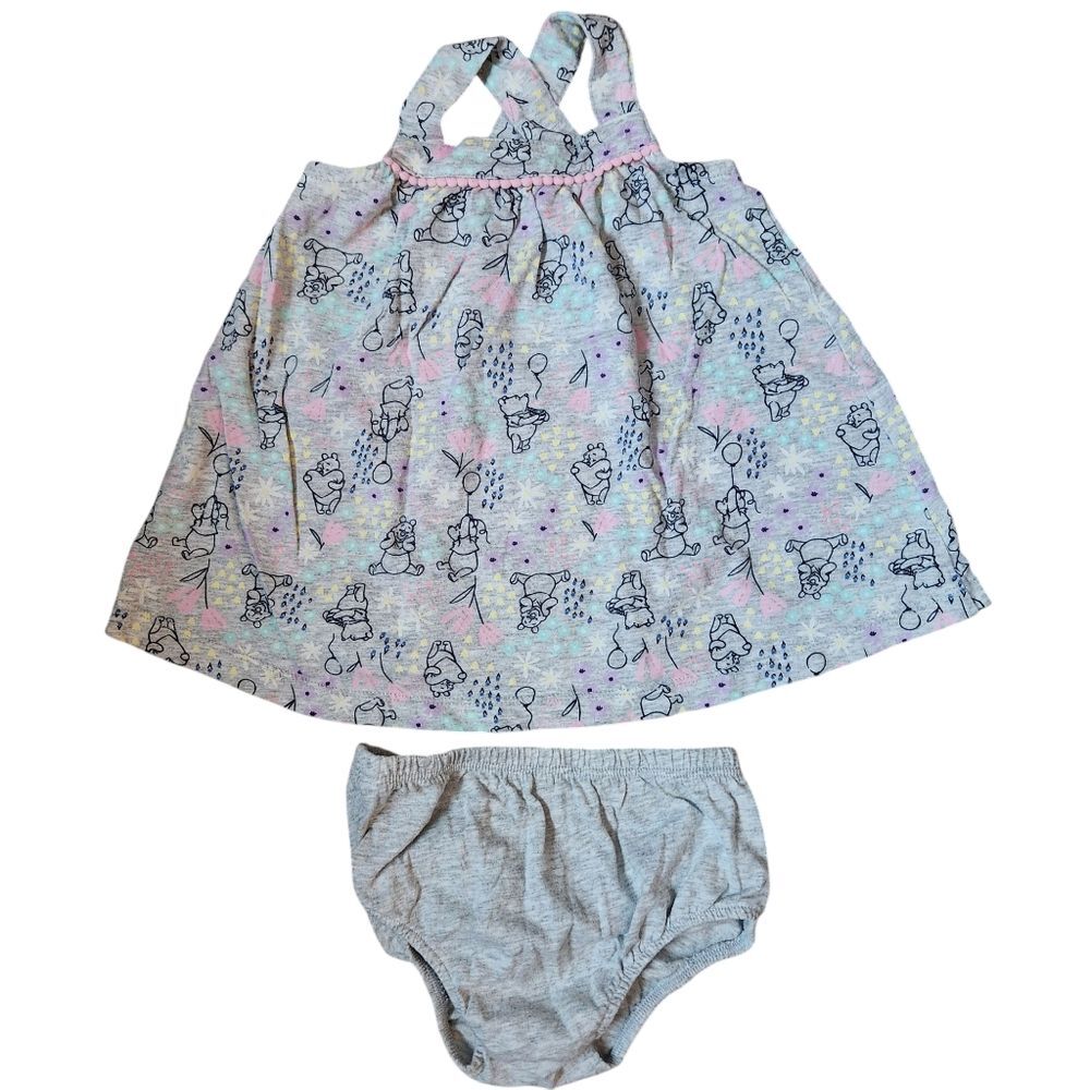 Jumping Beans Disney Winnie The Pooh Dress Size 12 Months Light Gray